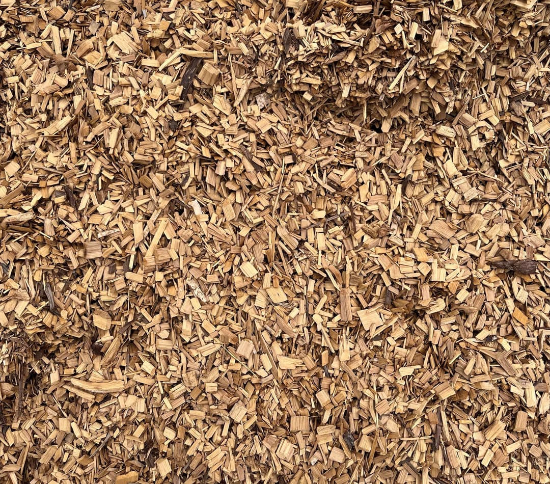 Cypress screened chip mulch