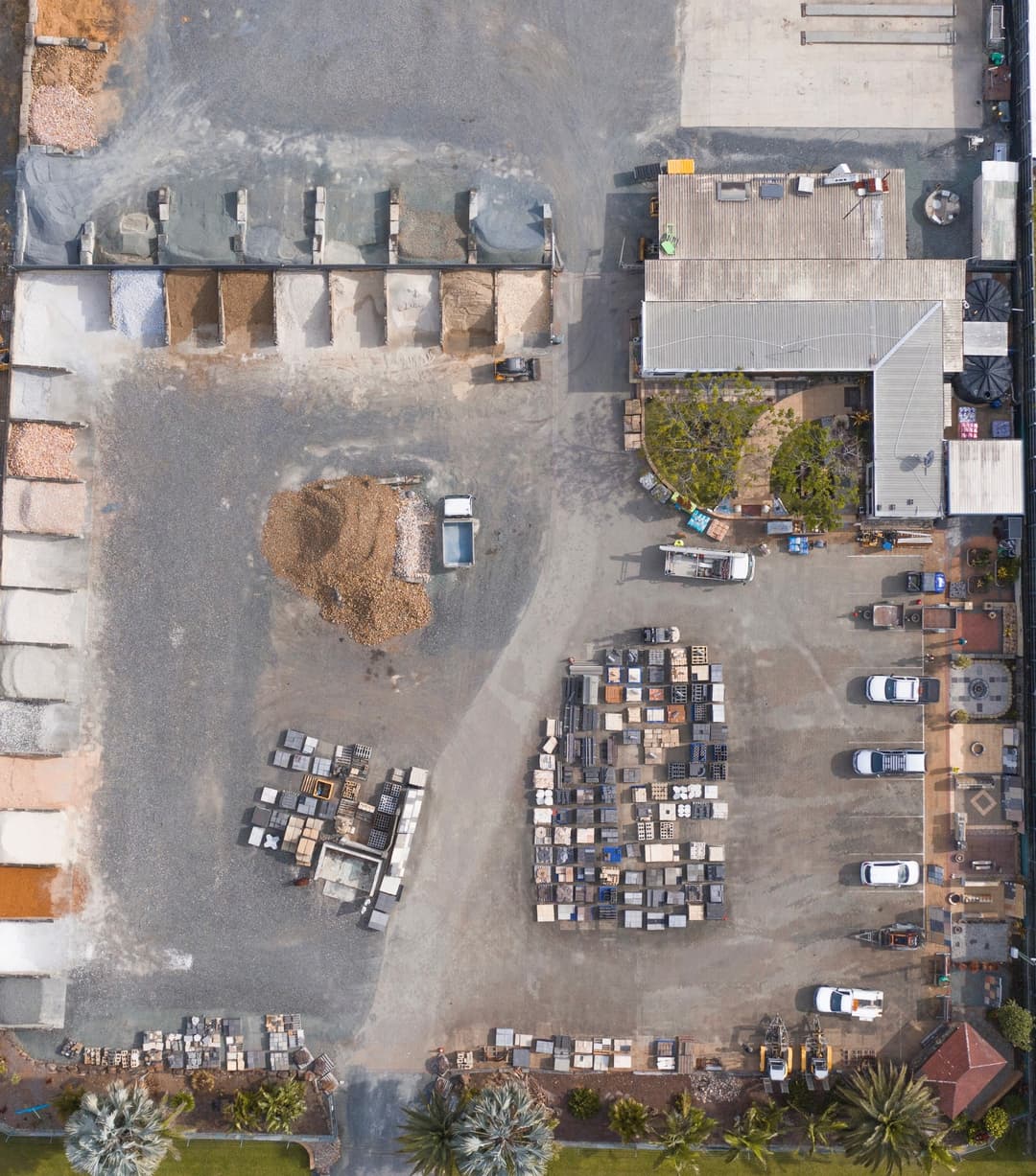 Supply yard overview